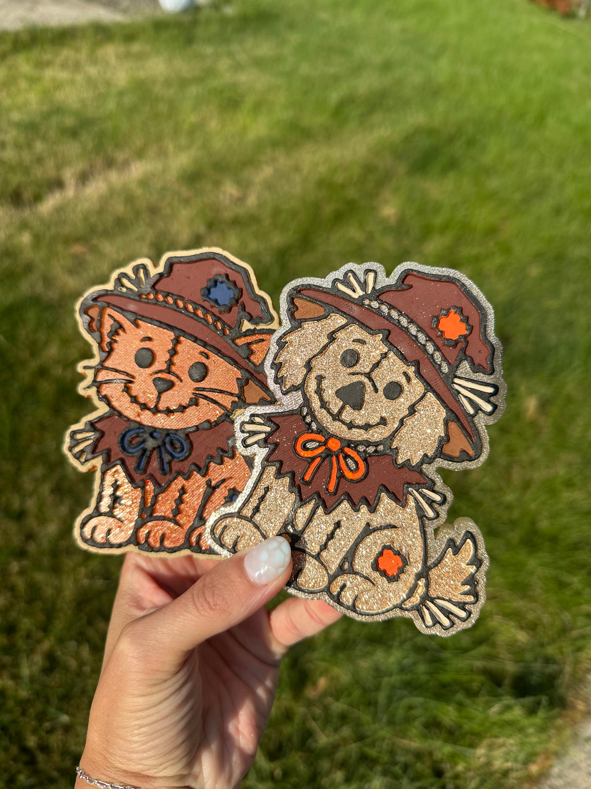 Scarecrow Cat Freshie