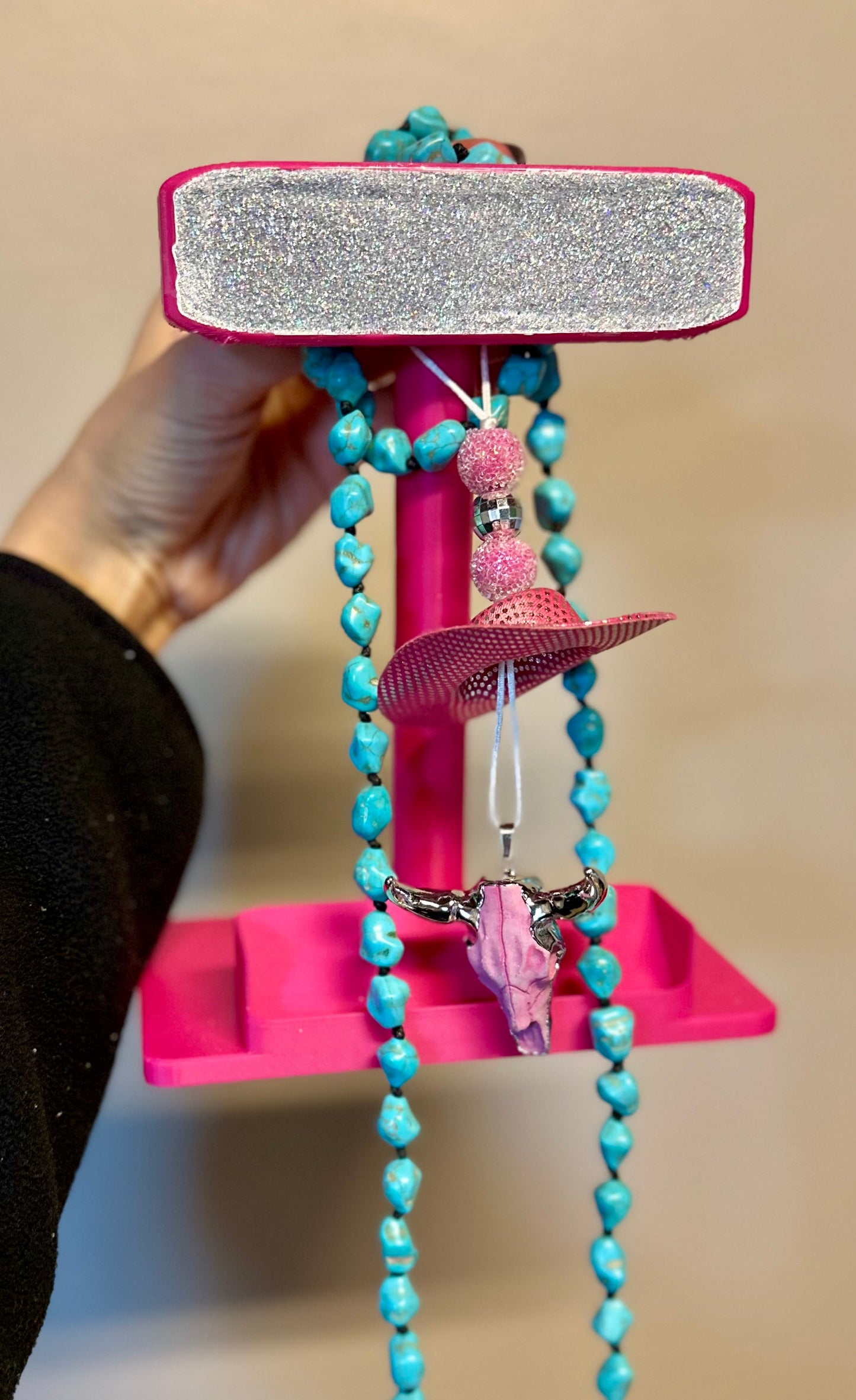 Bull Skull Western Car Charm