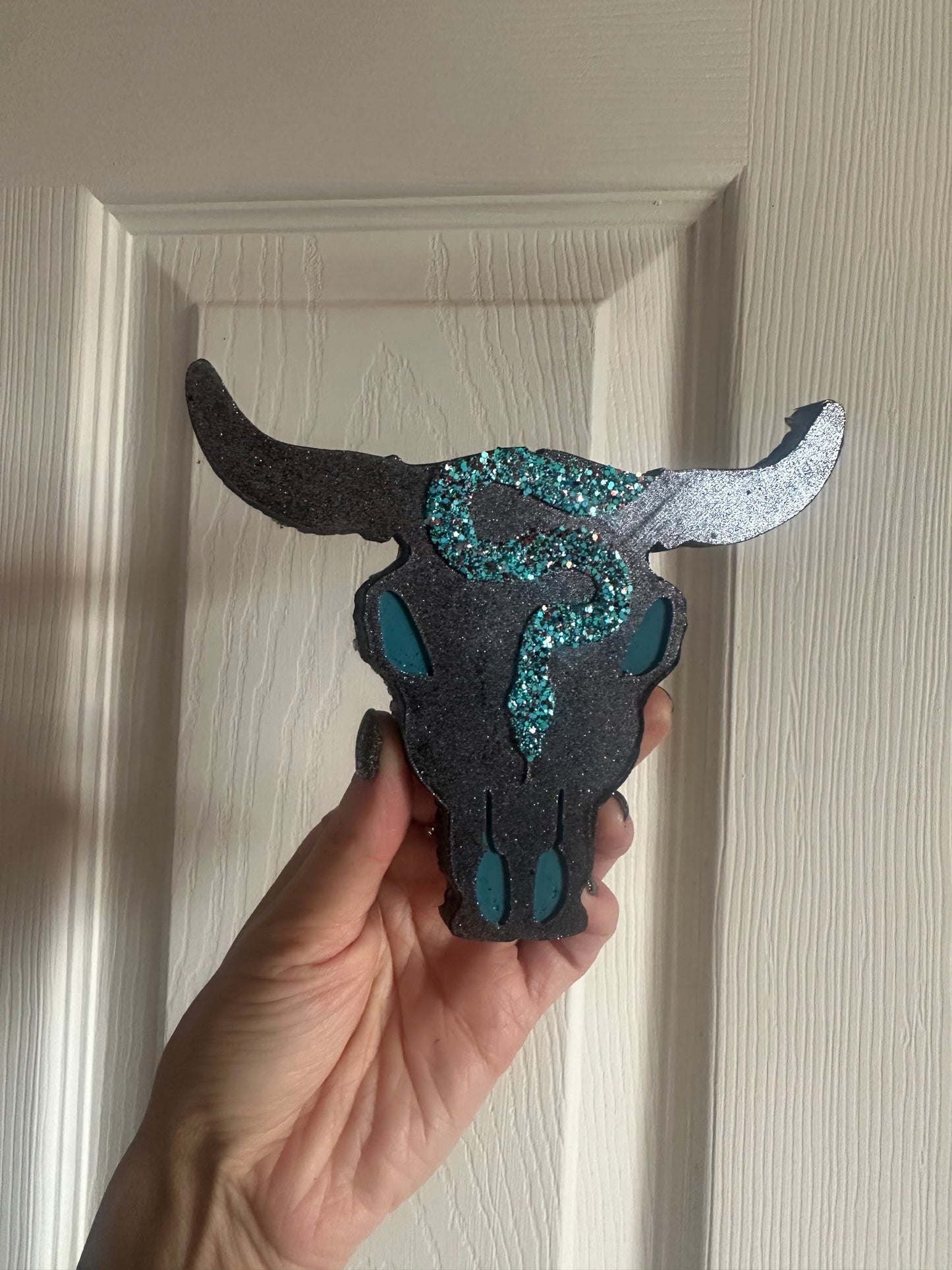 Snake Bull Skull Freshie