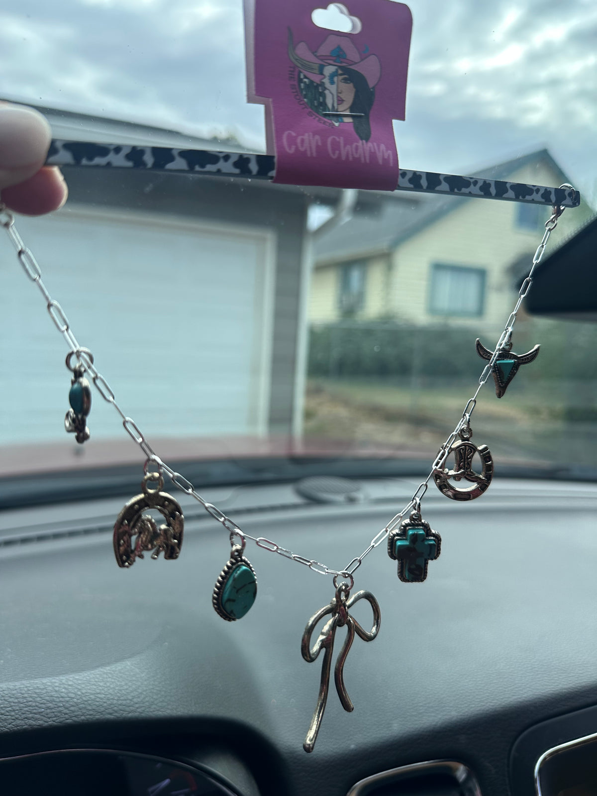 Rustic Rider Car Charm