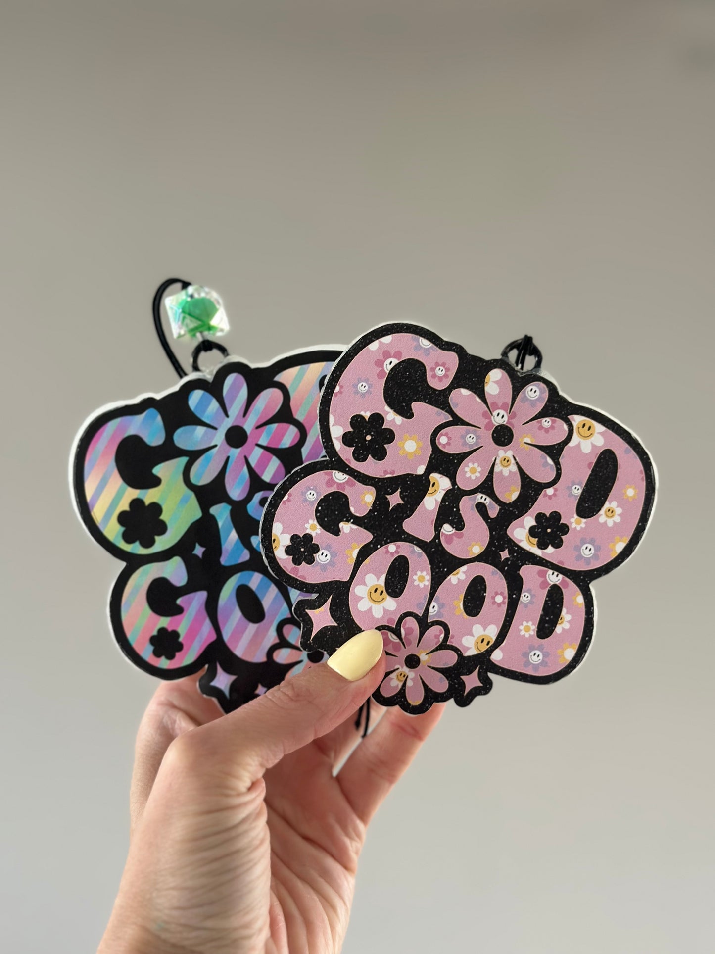 God Is Good Floral Freshie