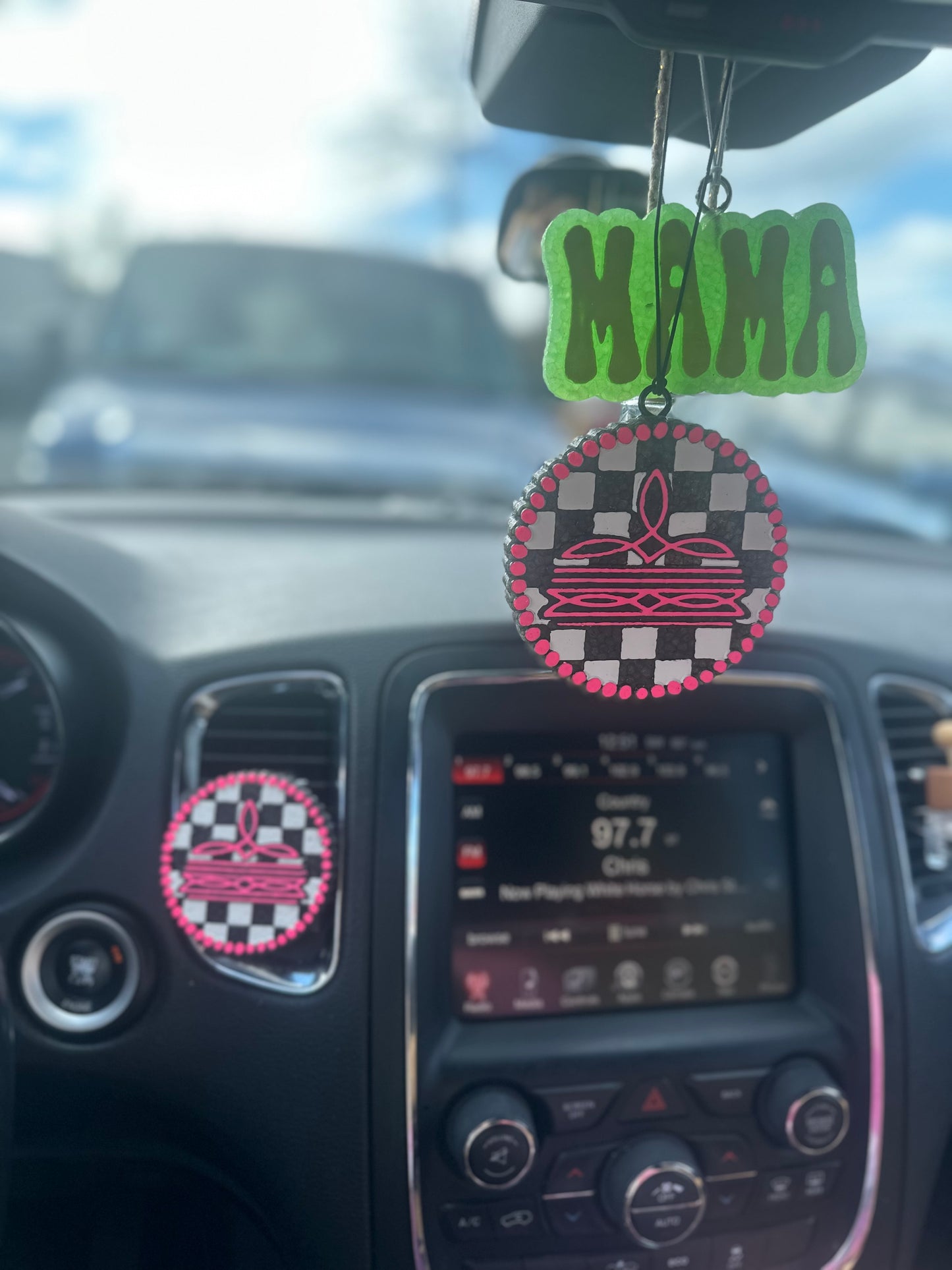 Round Checkered Boot Stitch Bundle Pack Freshie