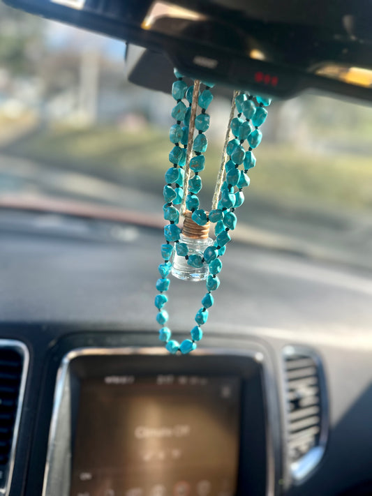 Turquoise Dangle Car Charm