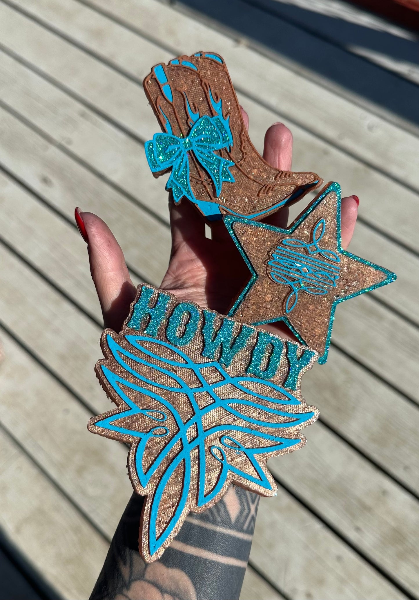 Star Struck Cowgirl Boot Set Vent Clips Freshie