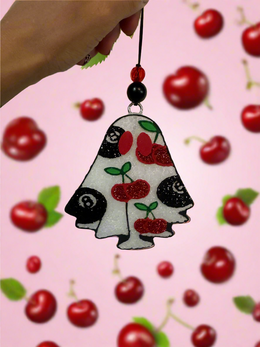 Cherry 8Ball Ghost Freshie