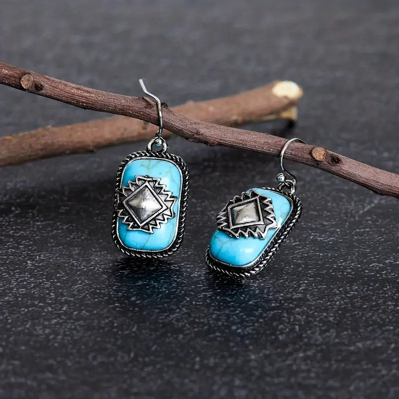 Retro Turquoise Earrings