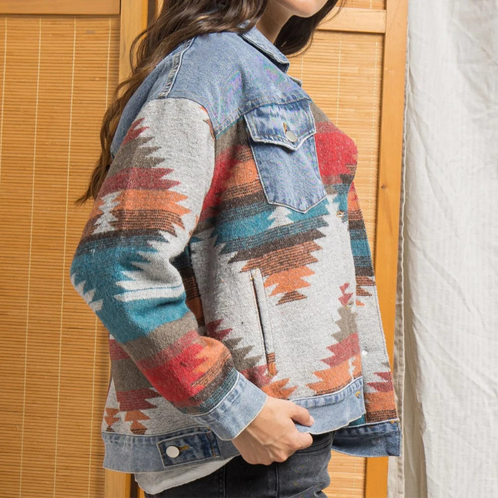 Aztec Denim Jacket