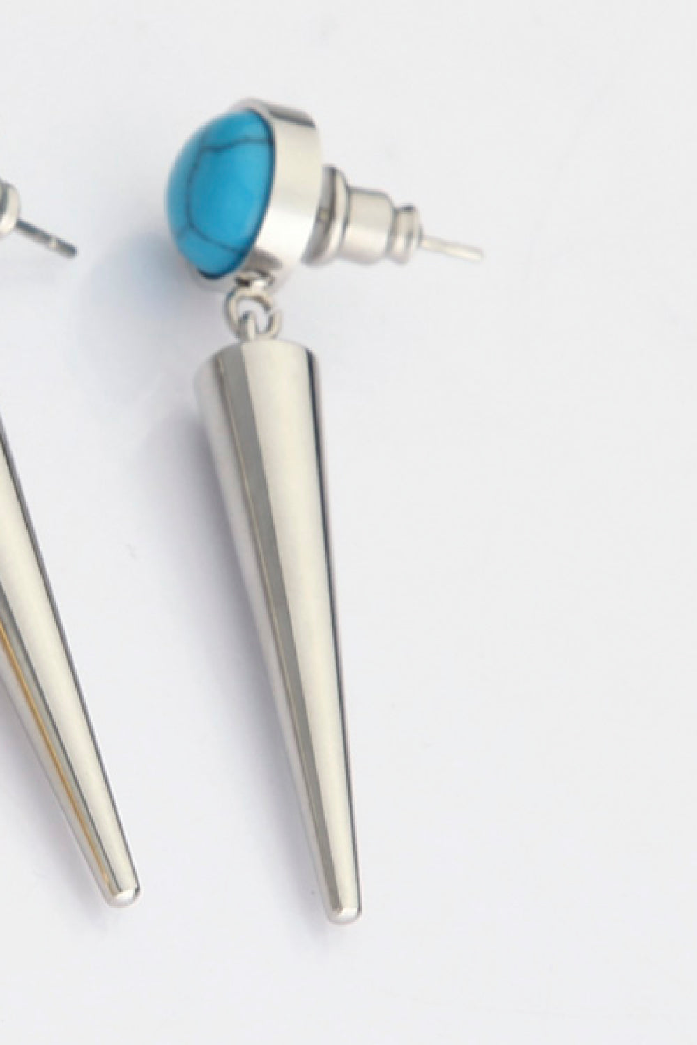 18K Stainless Steel Turquoise Drop Earrings The Stout Steer