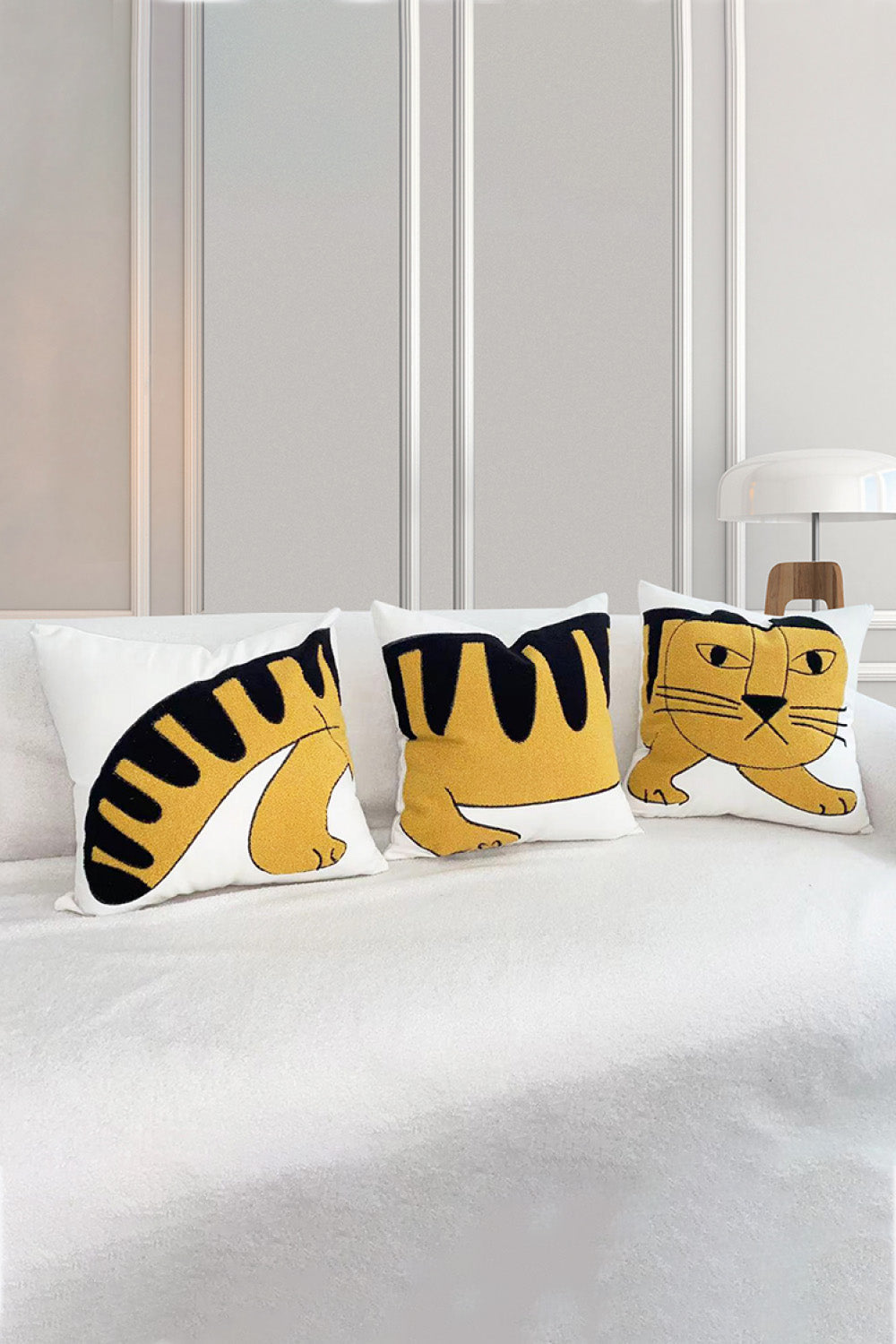 3-Pack Punch-Needle Embroidery Decorative Throw Pillow Cases The Stout Steer