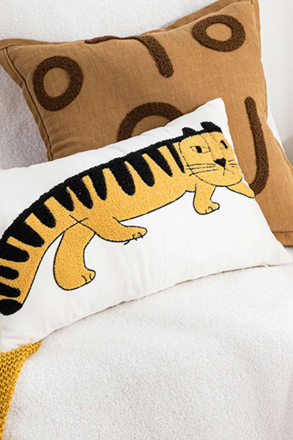 3-Pack Punch-Needle Embroidery Decorative Throw Pillow Cases The Stout Steer