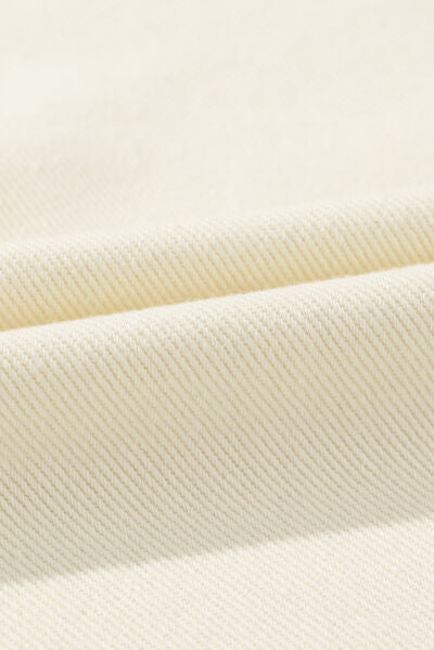 Studded Button Up Collared Neck Denim Jacket