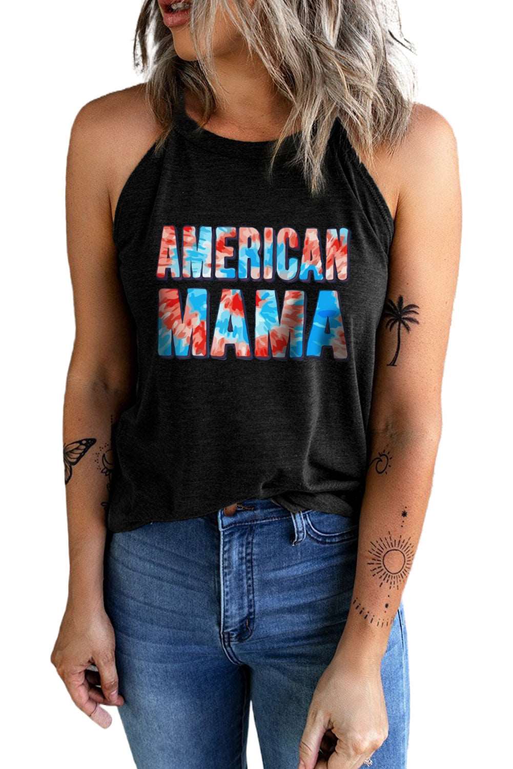 AMERICAN MAMA Graphic Tank The Stout Steer