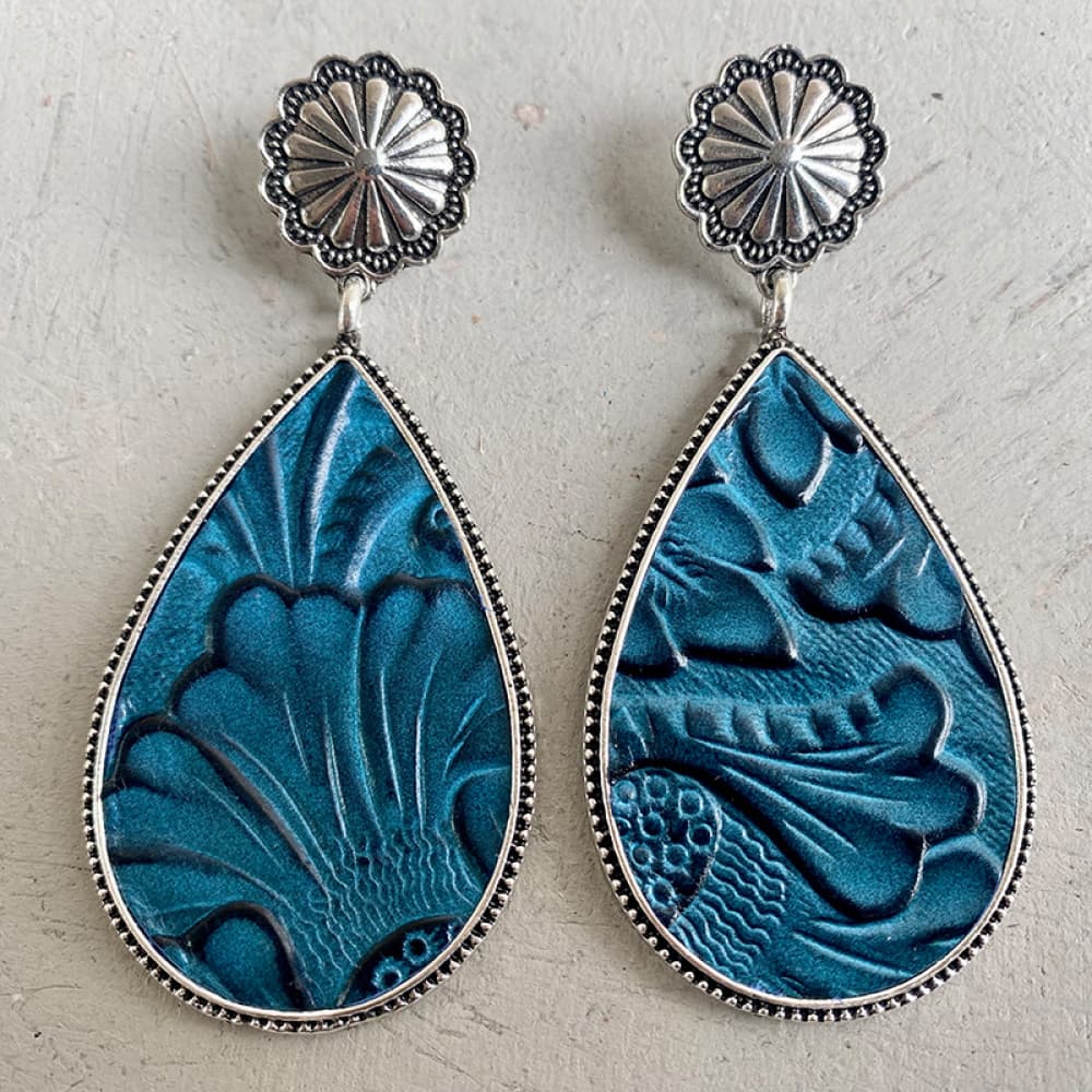Alloy Teardrop Earrings The Stout Steer
