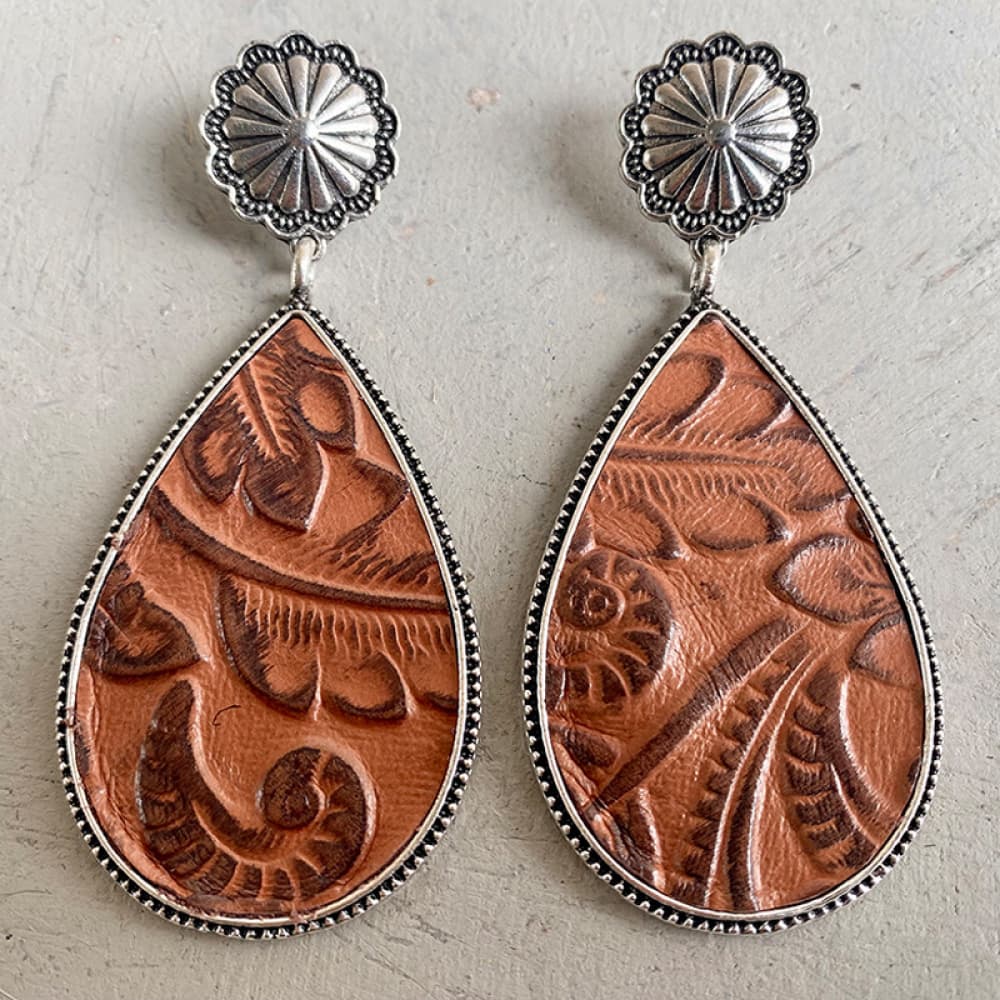 Alloy Teardrop Earrings The Stout Steer