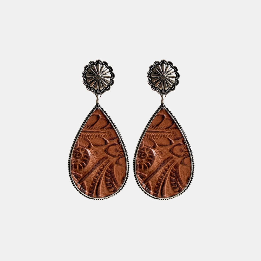 Alloy Teardrop Earrings The Stout Steer