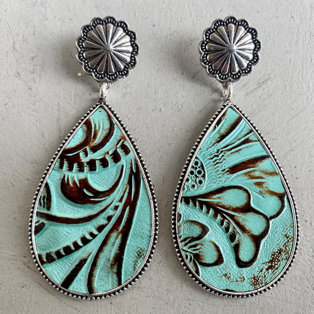 Alloy Teardrop Earrings The Stout Steer