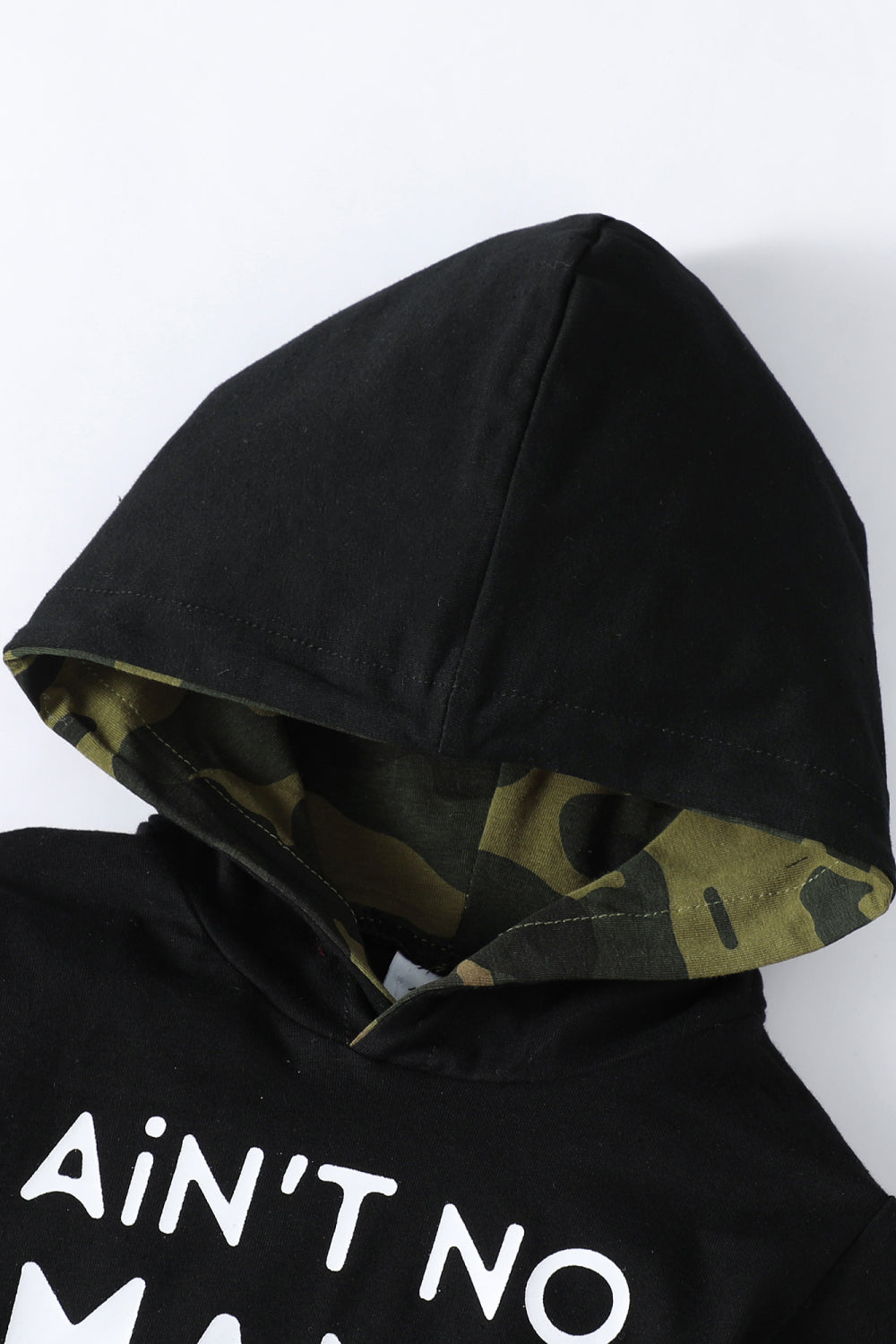 Boys Letter Graphic Hoodie and Joggers Set The Stout Steer