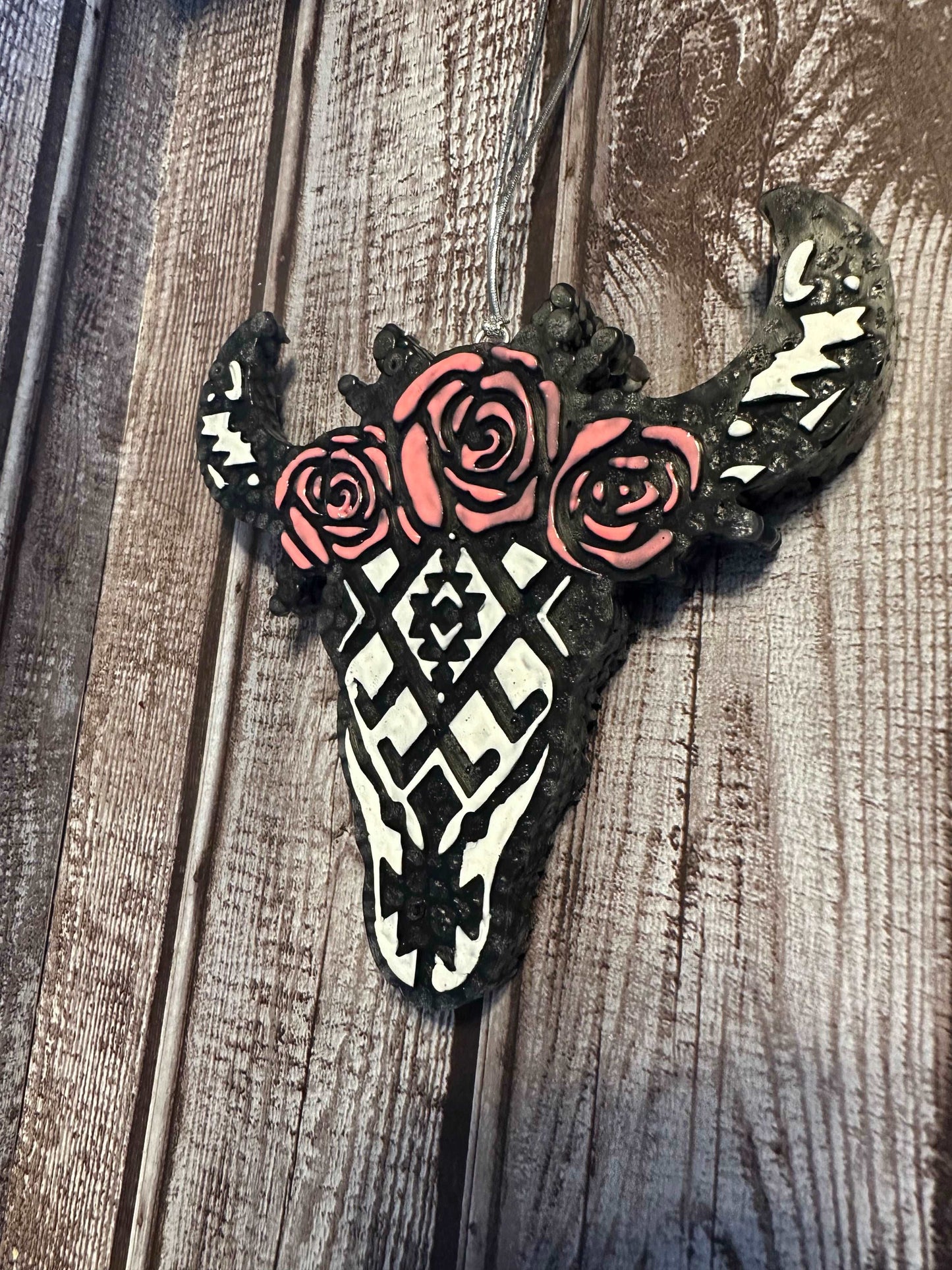 Buffalo Floral Skull Freshie The Stout Steer