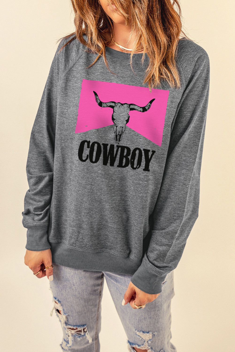 COWBOY Bull Graphic Sweatshirt The Stout Steer