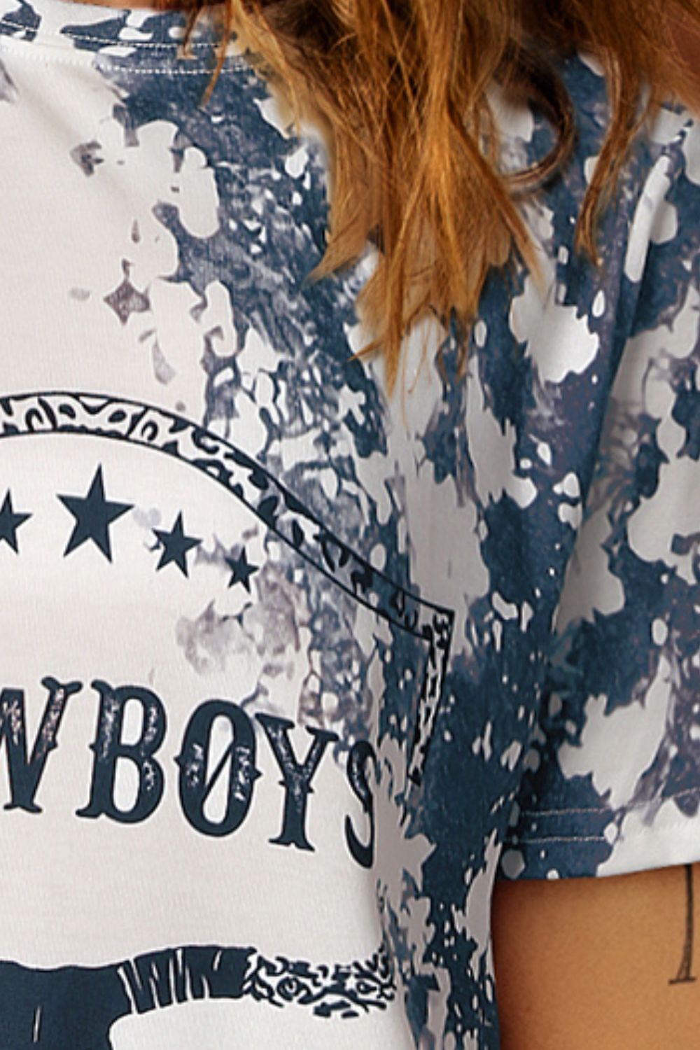 COWBOYS Graphic Tie-Dye Tee The Stout Steer
