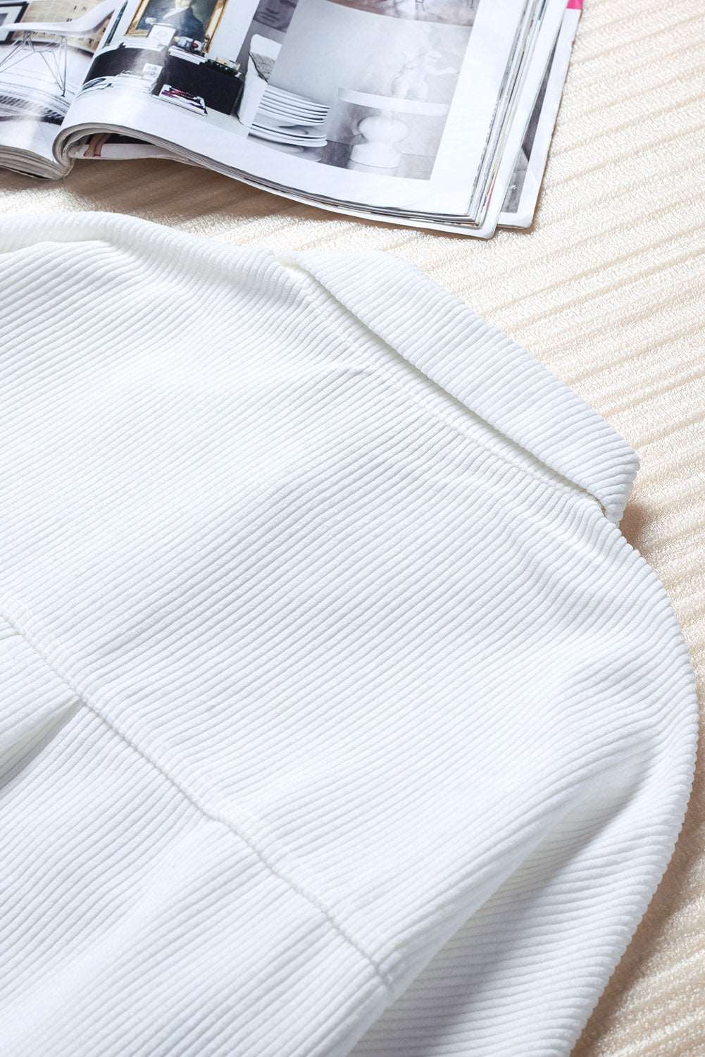 Color Block Corduroy Dropped Shoulder Jacket The Stout Steer