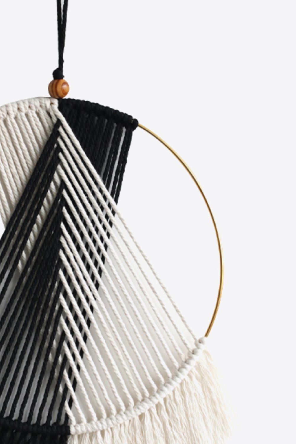 Contrast Fringe Round Macrame Wall Hanging The Stout Steer