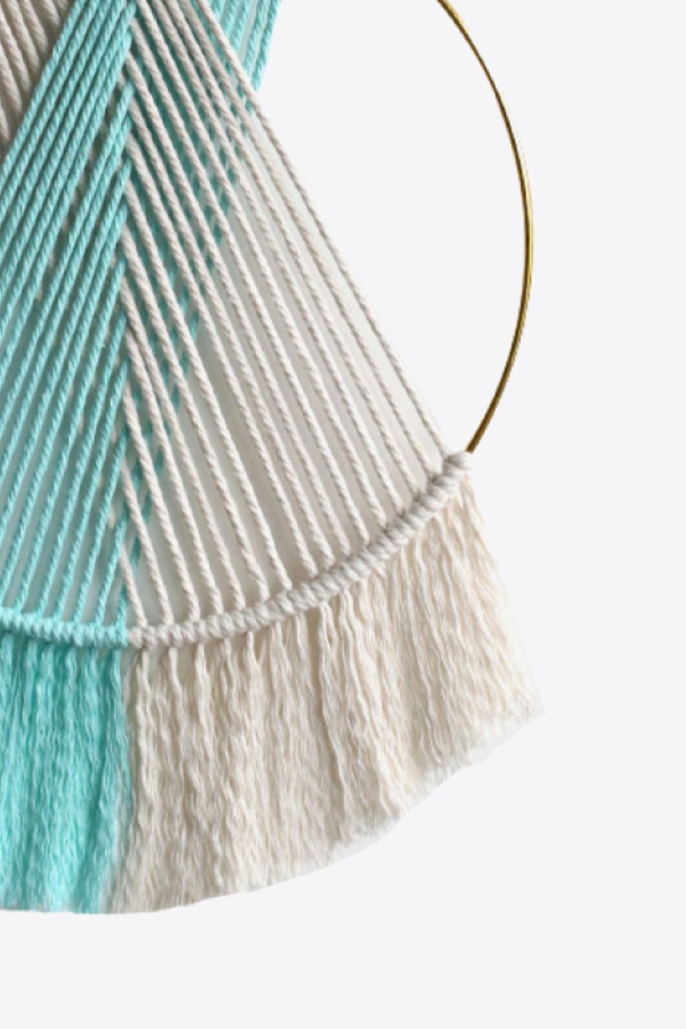Contrast Fringe Round Macrame Wall Hanging The Stout Steer