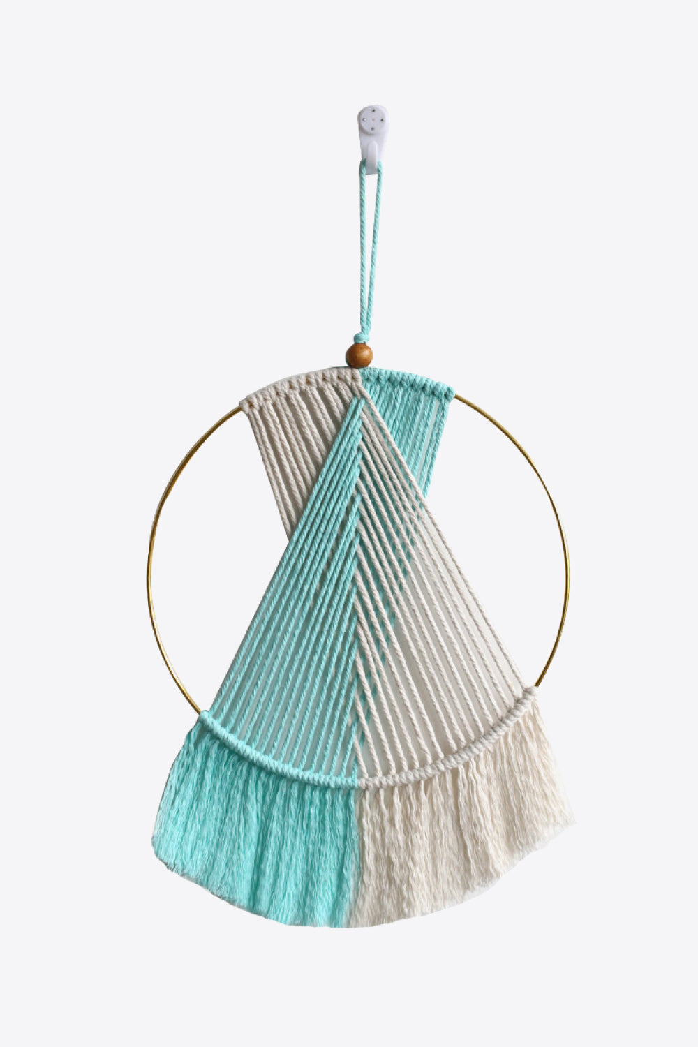 Contrast Fringe Round Macrame Wall Hanging The Stout Steer