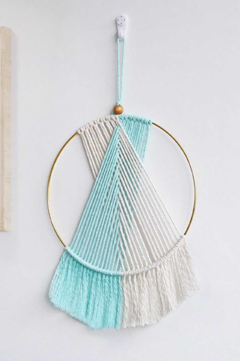 Contrast Fringe Round Macrame Wall Hanging The Stout Steer