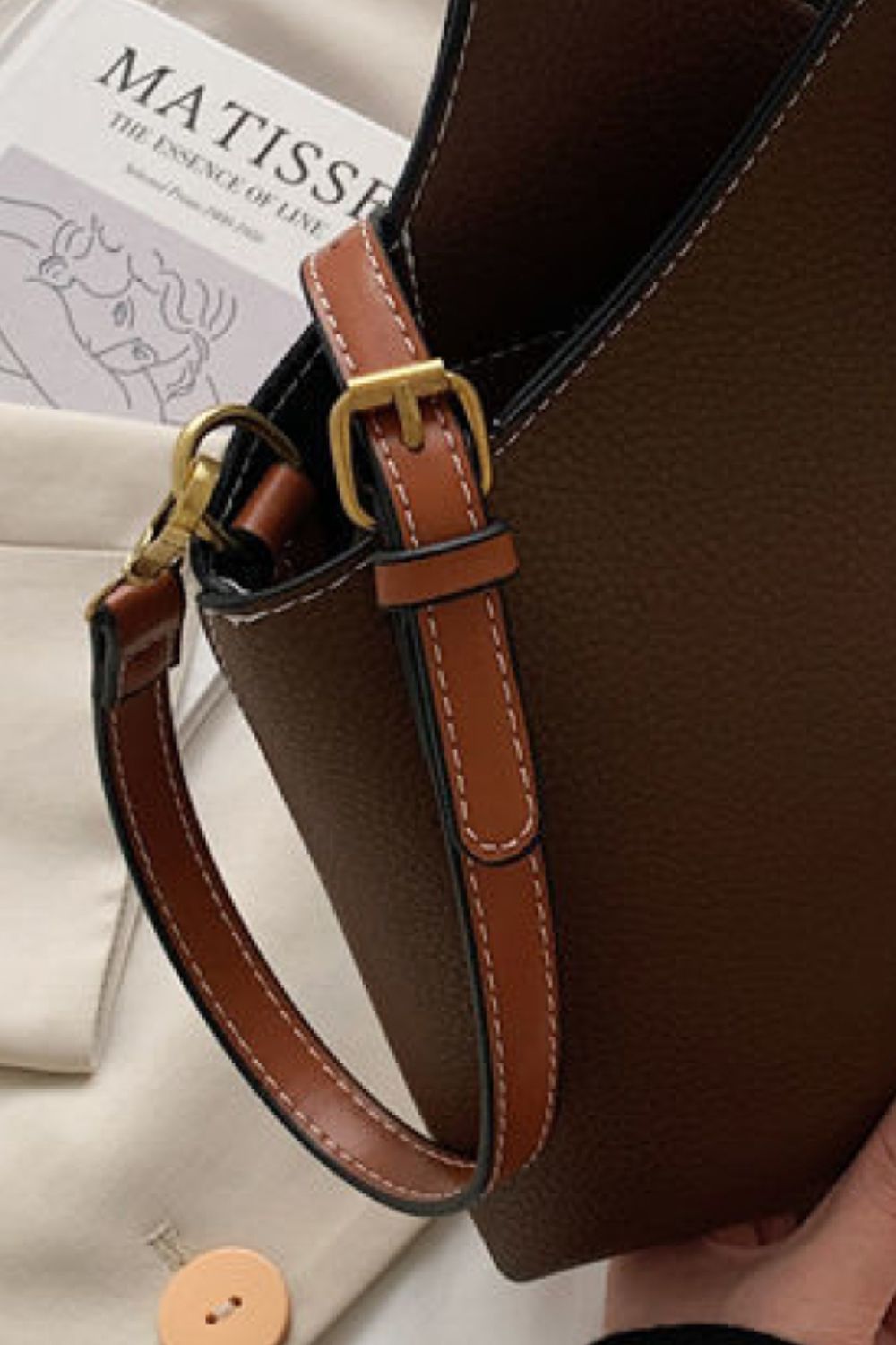 Fashion PU Leather Bucket Bag The Stout Steer