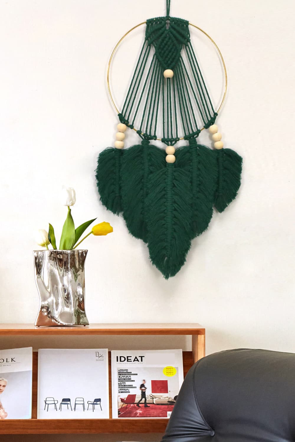 Feather Macrame Wall Hanging Decor The Stout Steer