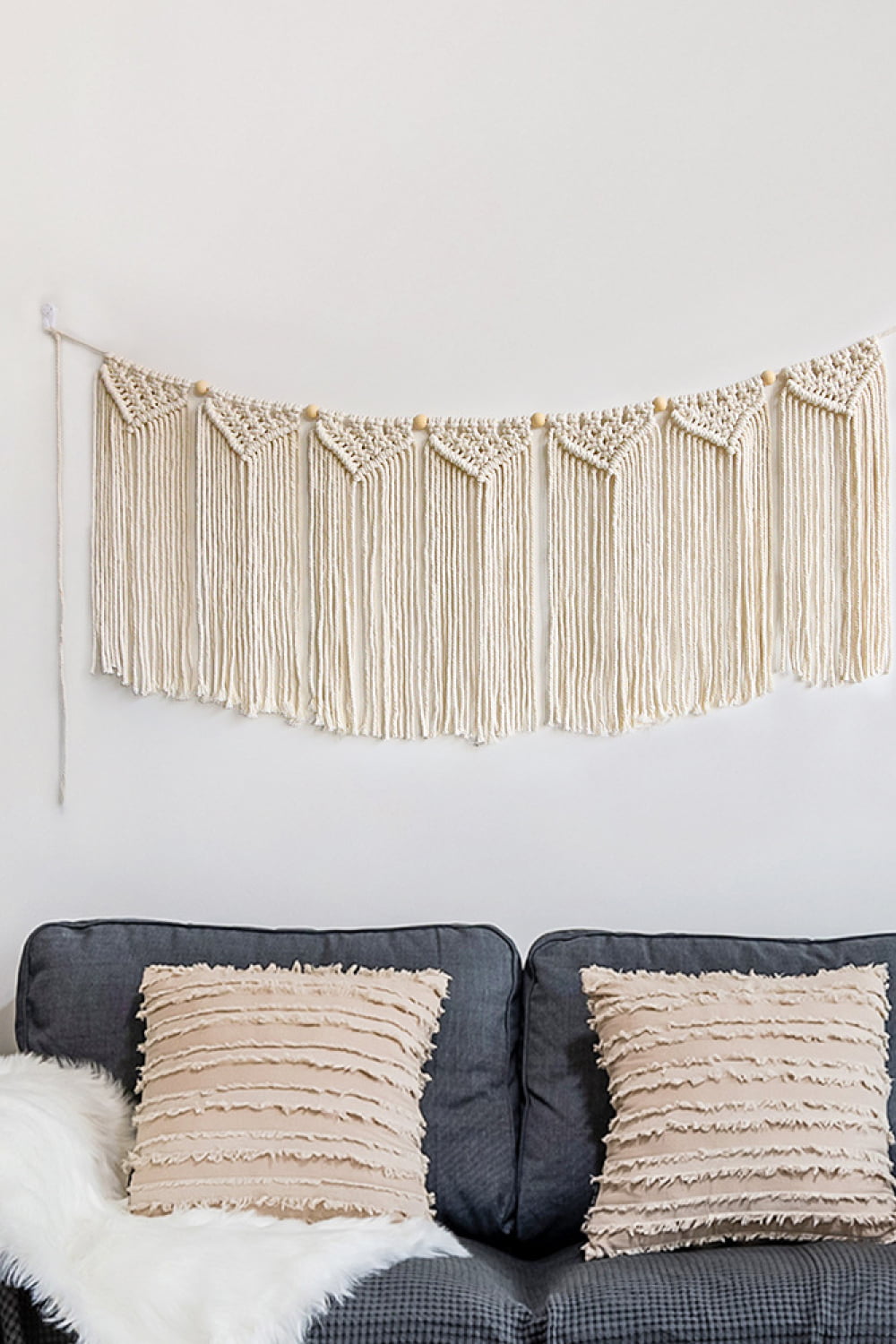 Fully Handmade Fringe Macrame Wall Hanging The Stout Steer