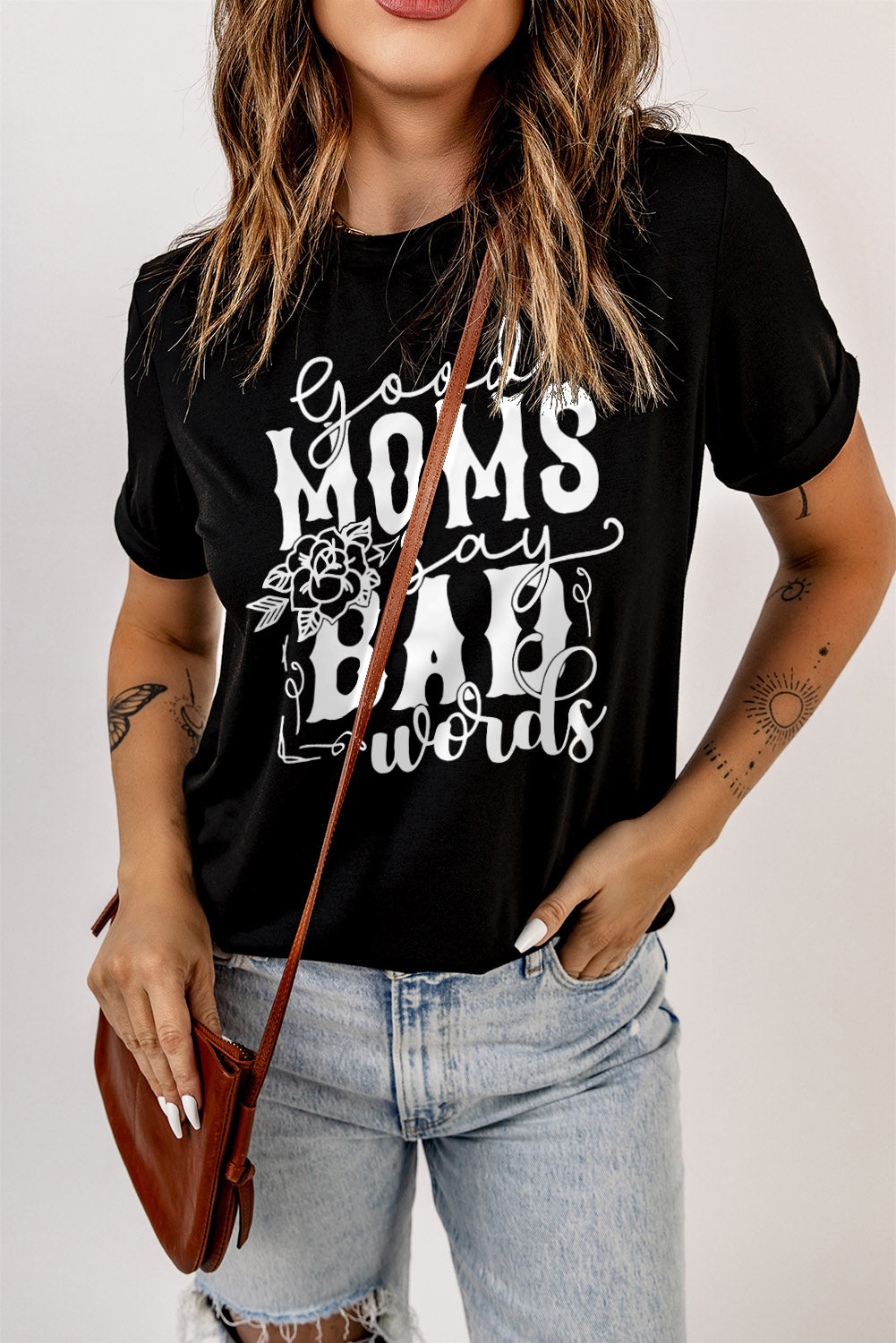 GOOD MOMS SAY BAD WORDS Graphic Tee Shirt The Stout Steer