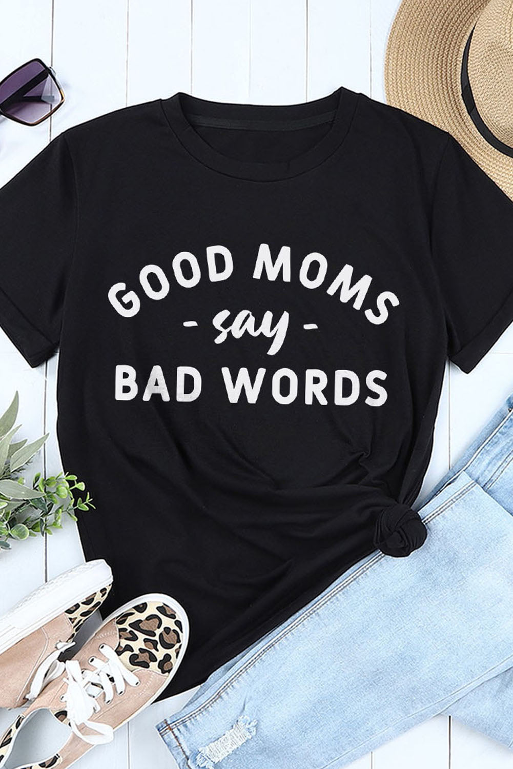 GOOD MOMS SAY BAD WORDS Graphic Tee The Stout Steer
