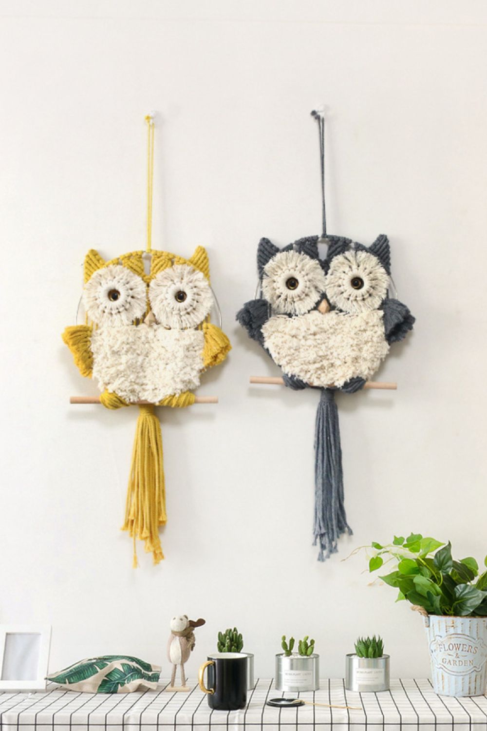 Hand-Woven Tassel Owl Macrame Wall Hanging The Stout Steer