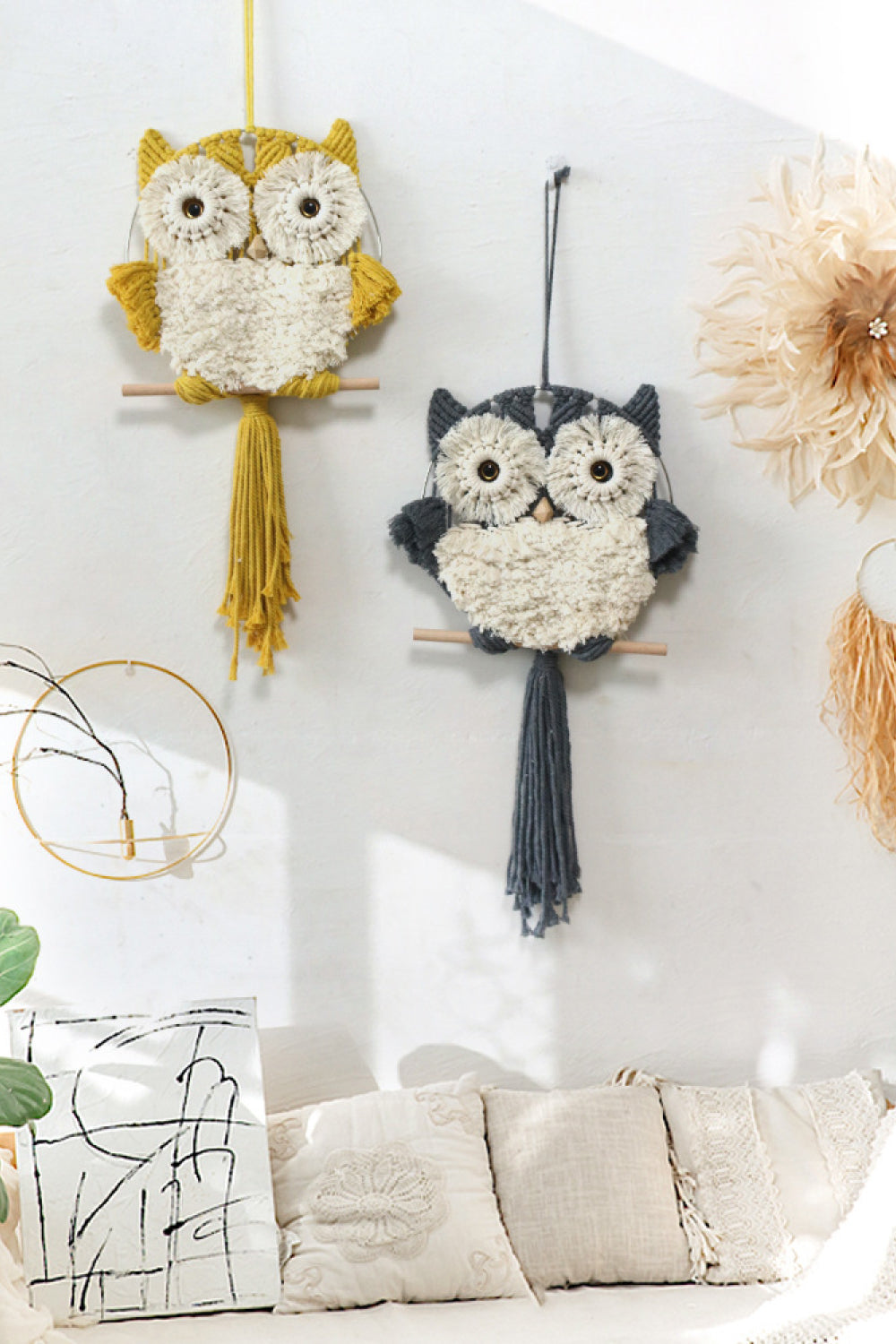Hand-Woven Tassel Owl Macrame Wall Hanging The Stout Steer