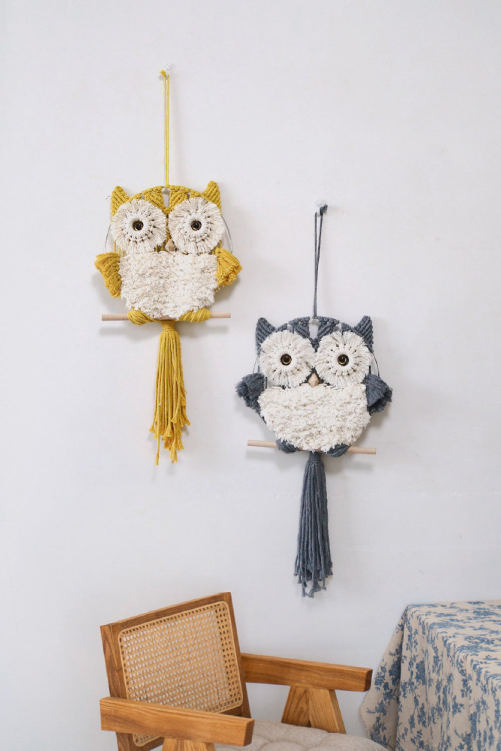 Hand-Woven Tassel Owl Macrame Wall Hanging The Stout Steer