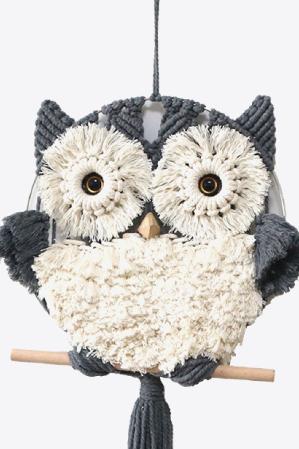 Hand-Woven Tassel Owl Macrame Wall Hanging The Stout Steer