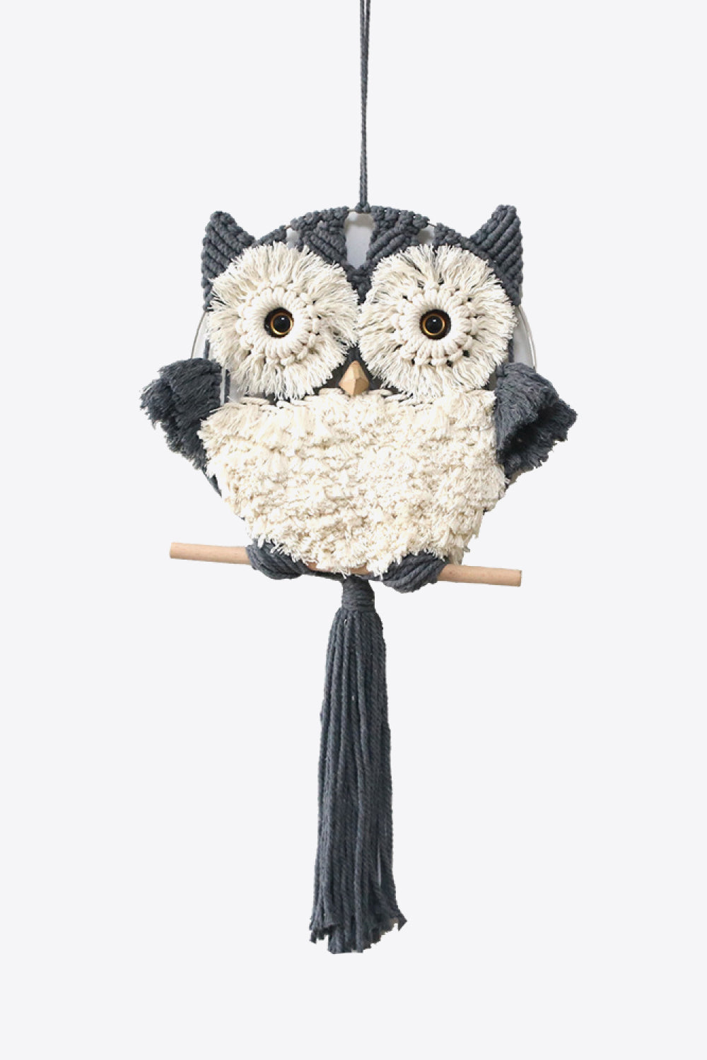 Hand-Woven Tassel Owl Macrame Wall Hanging The Stout Steer