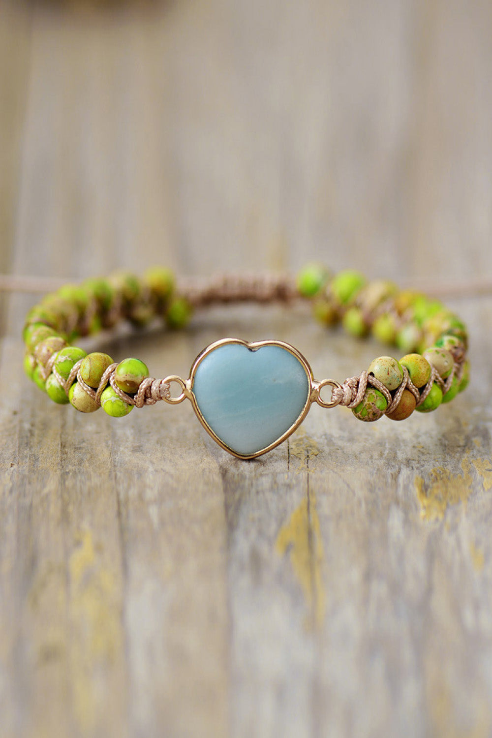 Handmade Heart Shape Natural Stone Bracelet The Stout Steer