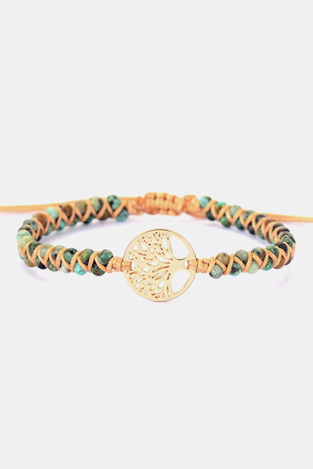 Handmade Tree Shape Beaded Copper Bracelet The Stout Steer