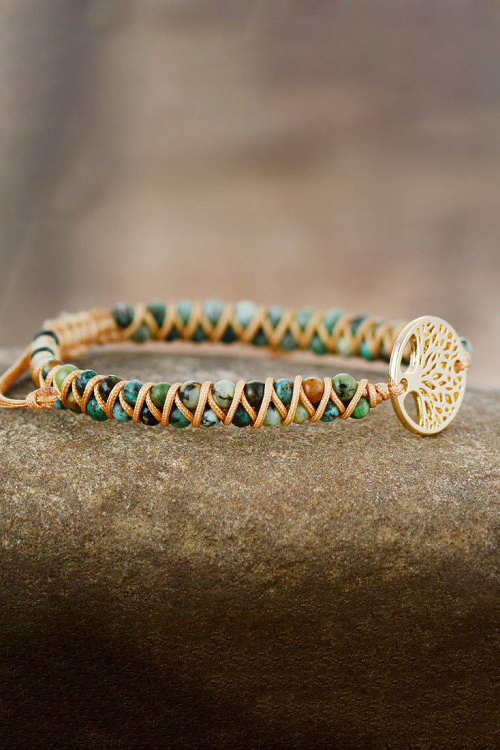 Handmade Tree Shape Beaded Copper Bracelet The Stout Steer