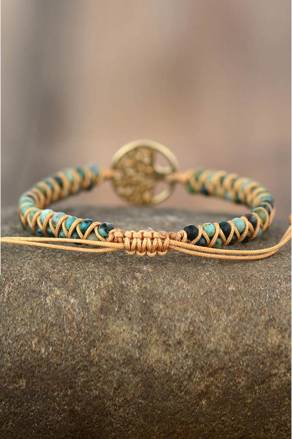Handmade Tree Shape Beaded Copper Bracelet The Stout Steer
