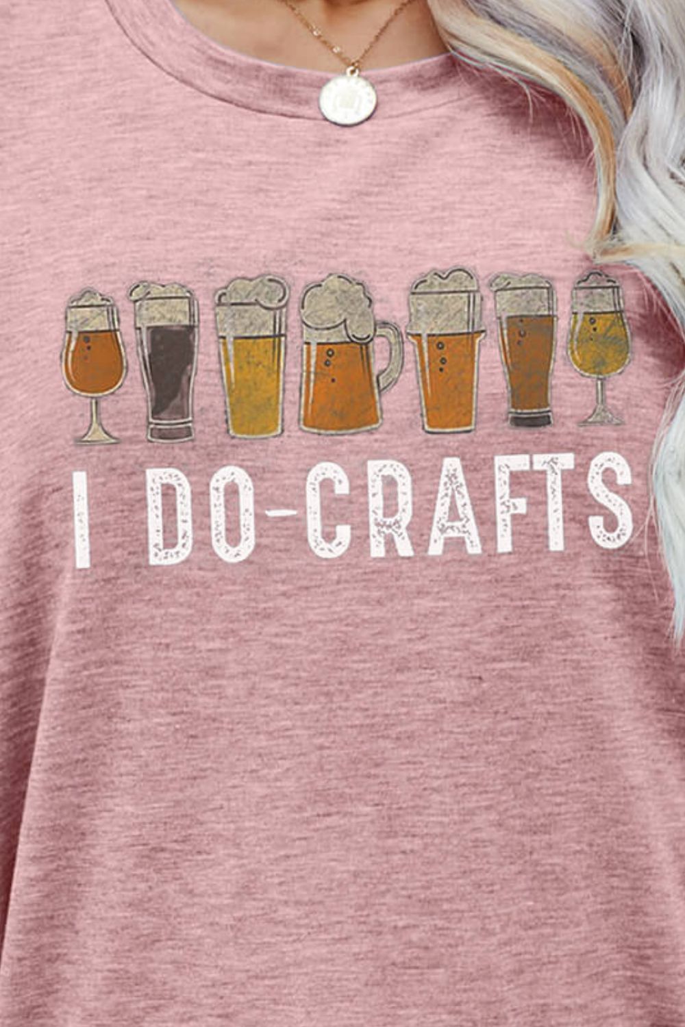 I DO CRAFTS Round Neck T-Shirt The Stout Steer