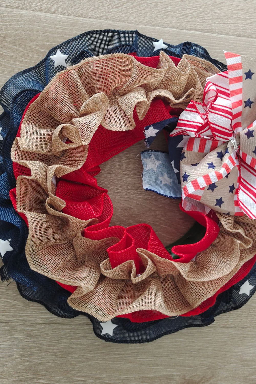 Independence Day Knit Wall Wreath The Stout Steer