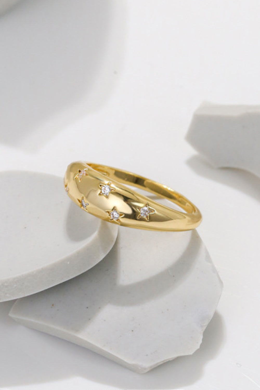 Inlaid Zircon Star Ring The Stout Steer
