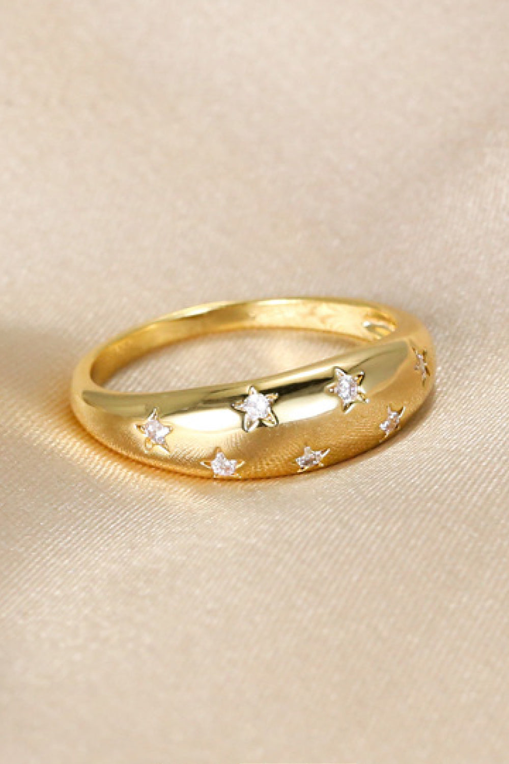 Inlaid Zircon Star Ring The Stout Steer