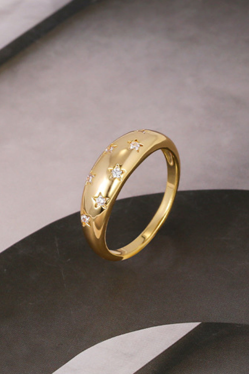 Inlaid Zircon Star Ring The Stout Steer