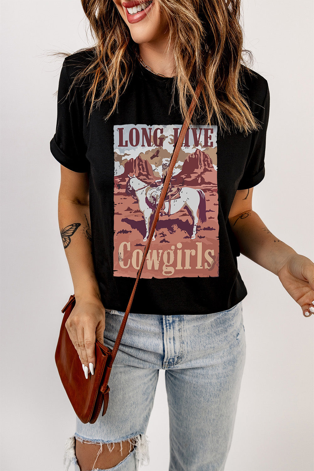 LONG LIVE COWGIRLS Graphic Tee The Stout Steer