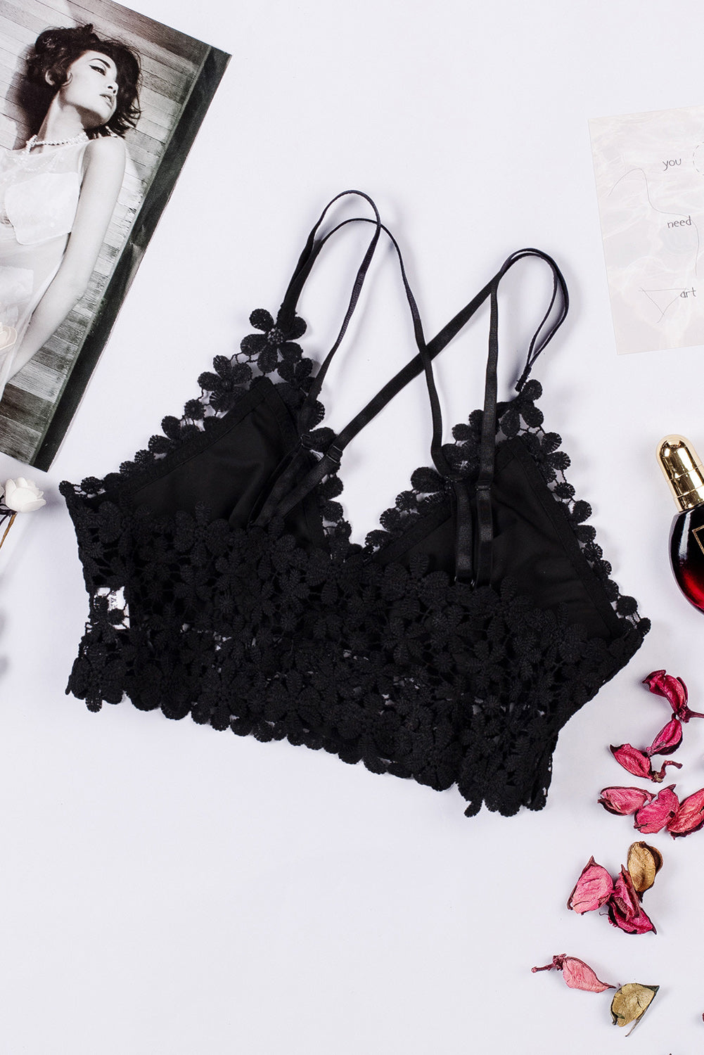 Lace Crochet Crisscross Bralette The Stout Steer